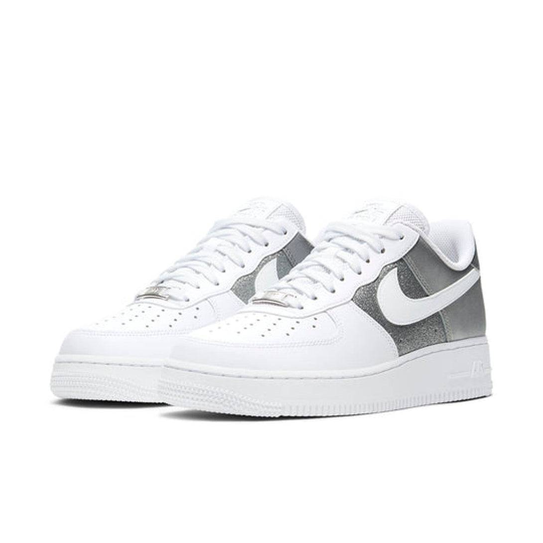 Nike Air Force 1 '07 'White Metallic Silver'- Streetwear Fashion - helmiss.com