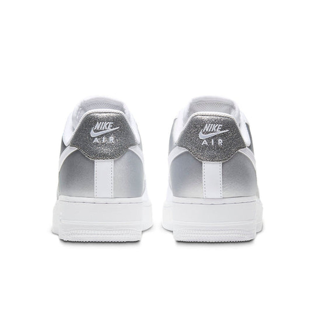 Nike Air Force 1 '07 'White Metallic Silver'- Streetwear Fashion - helmiss.com