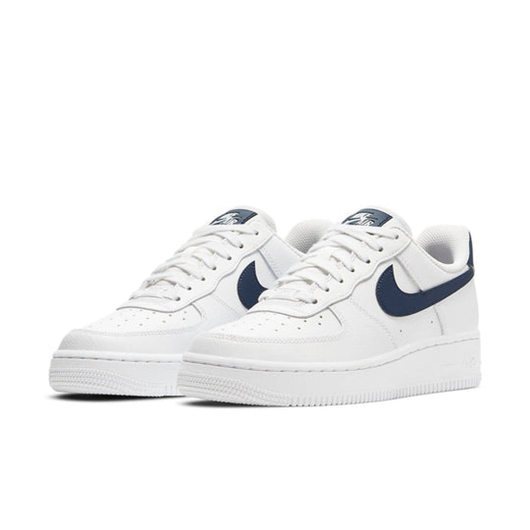 Nike Air Force 1 '07 'White Midnight Navy'- Streetwear Fashion - helmiss.com