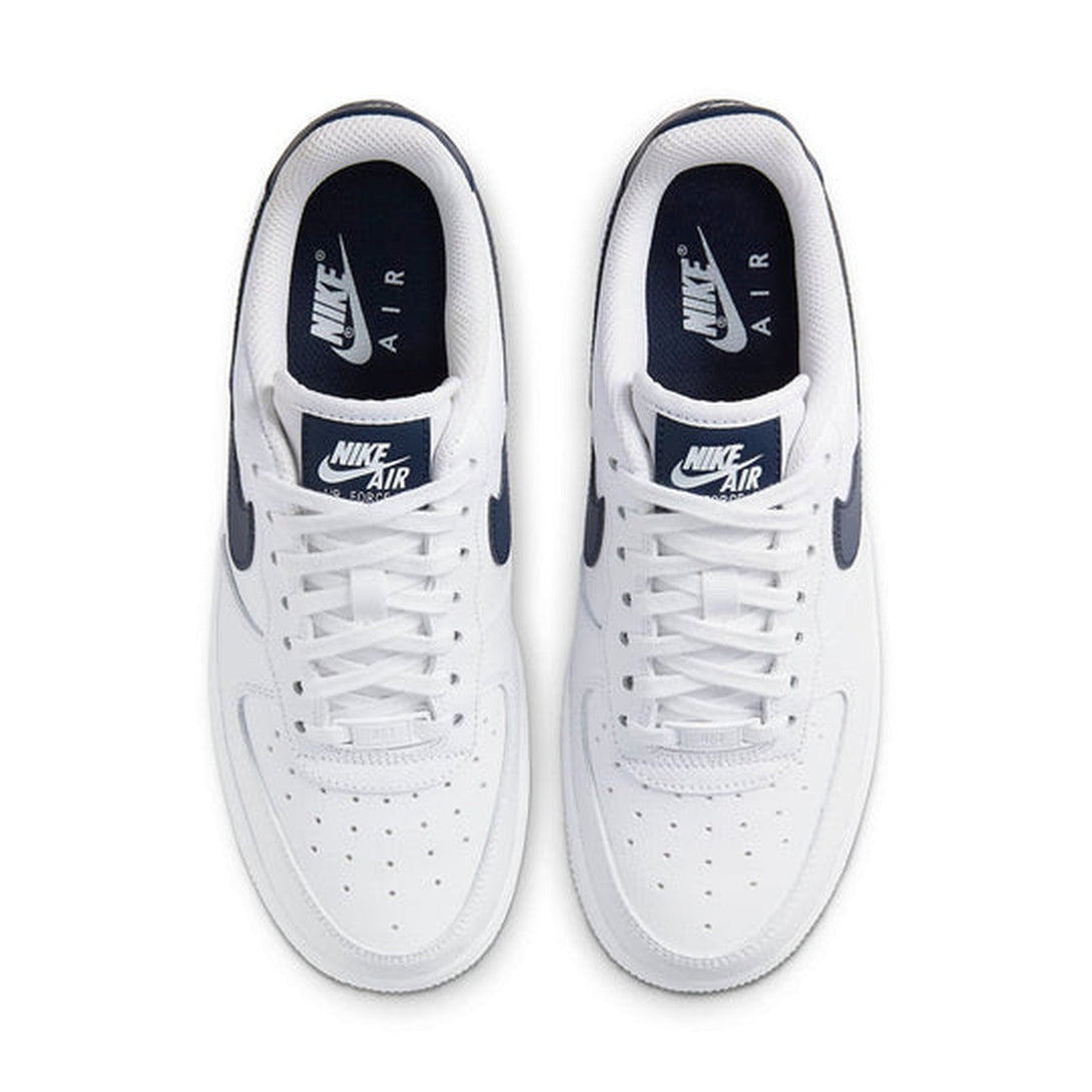 Nike Air Force 1 '07 'White Midnight Navy'- Streetwear Fashion - helmiss.com