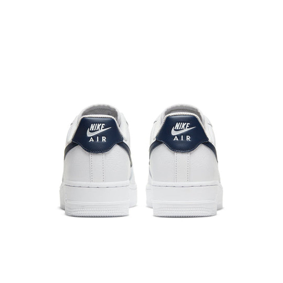 Nike Air Force 1 '07 'White Midnight Navy'- Streetwear Fashion - helmiss.com