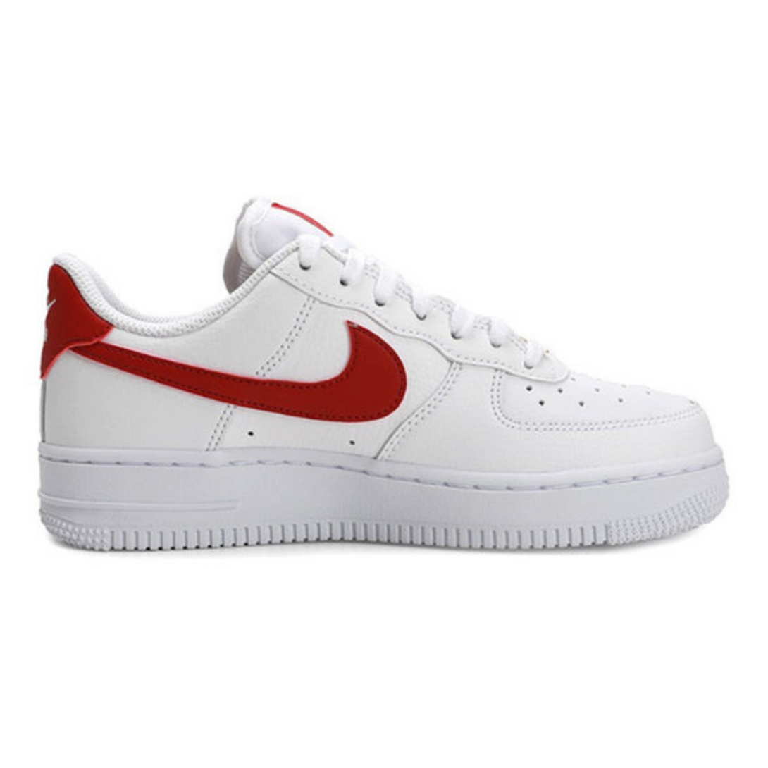 Nike Air Force 1 '07 'White Noble Red'- Streetwear Fashion - helmiss.com