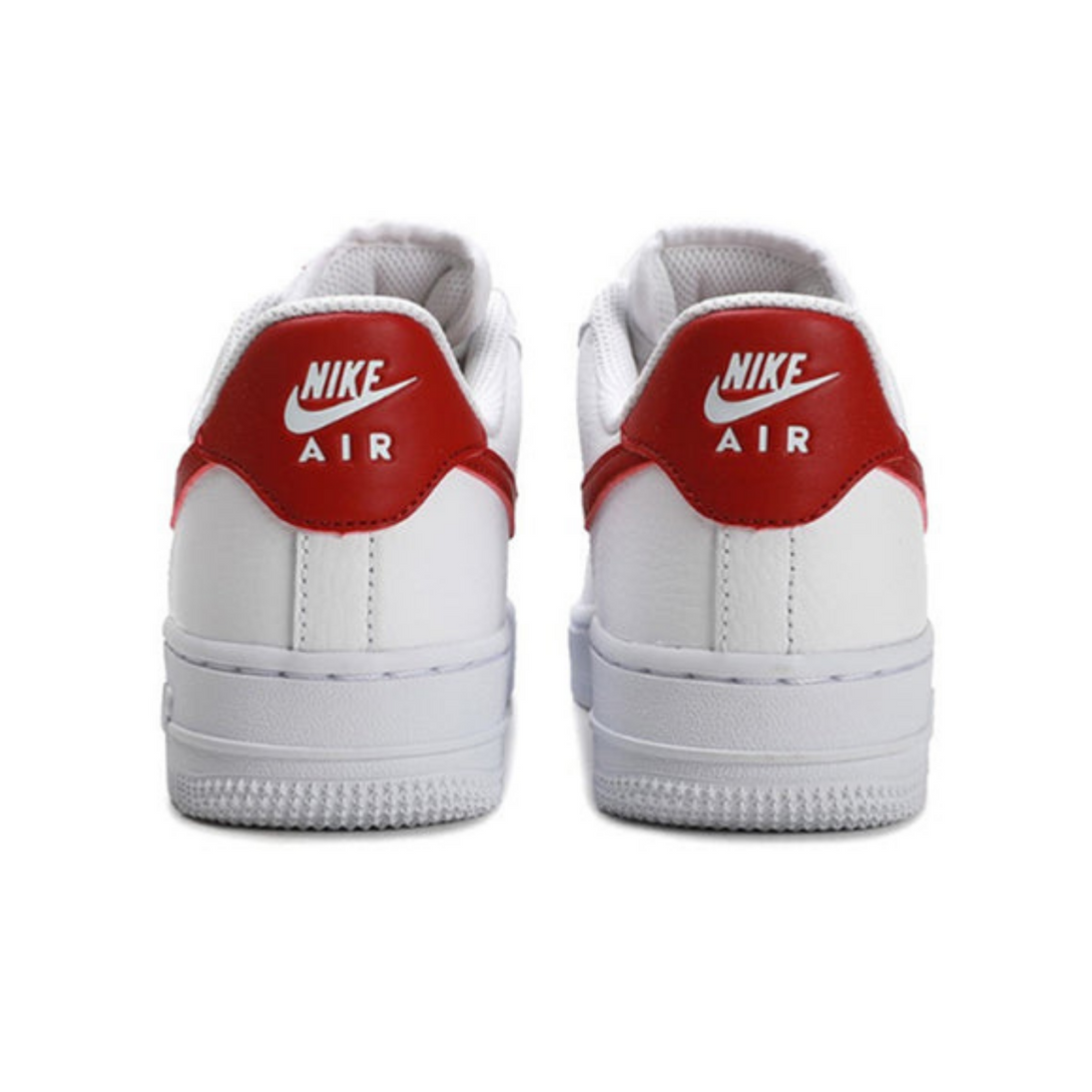 Nike Air Force 1 '07 'White Noble Red'- Streetwear Fashion - helmiss.com