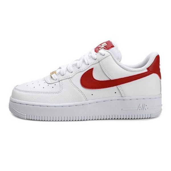 Nike Air Force 1 '07 'White Noble Red'- Streetwear Fashion - helmiss.com