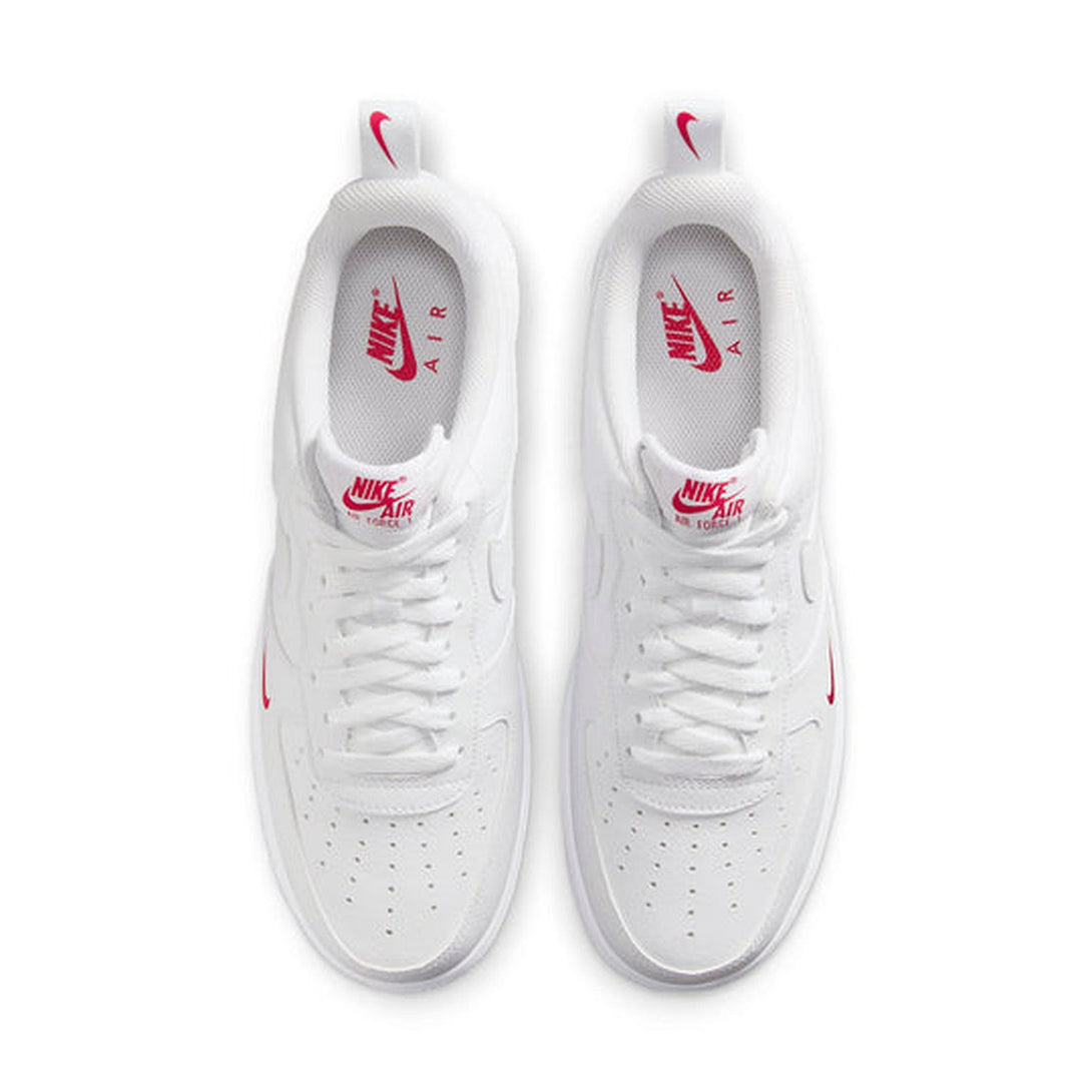 Nike Air Force 1 '07 'White University Red'- Streetwear Fashion - helmiss.com