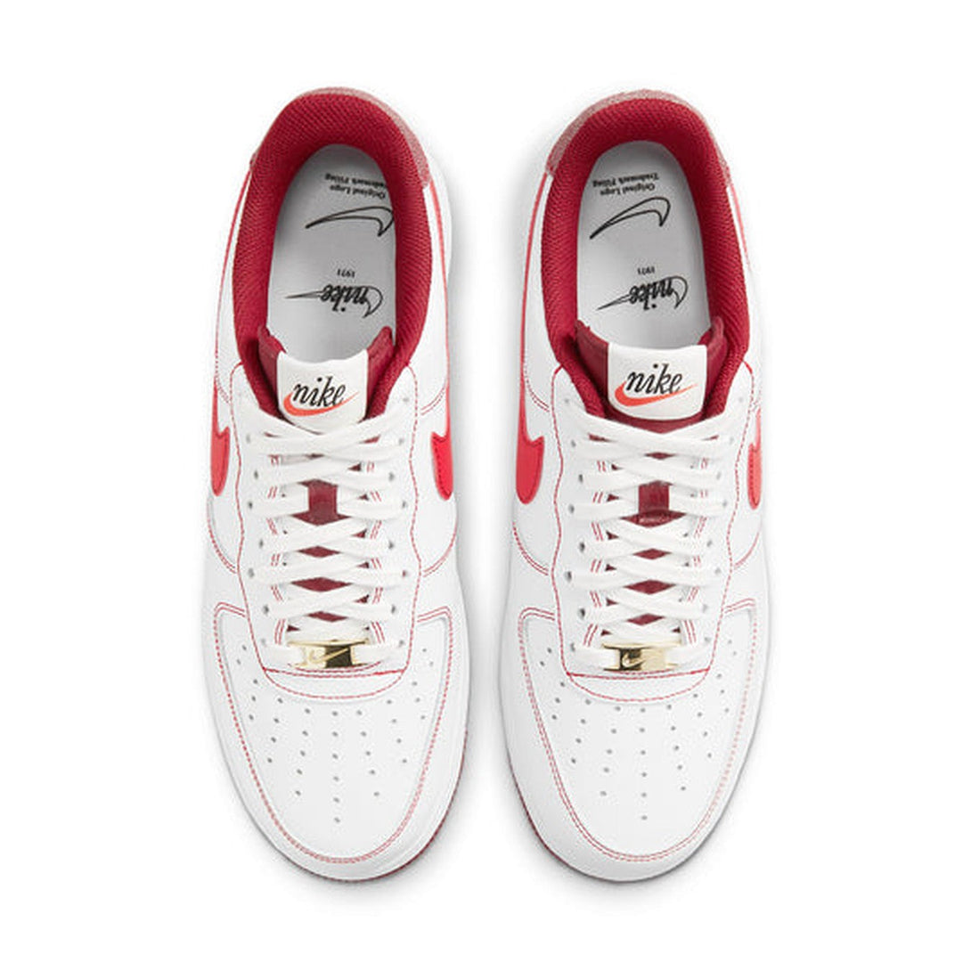 Nike Air Force 1 '07 'White University Red'- Streetwear Fashion - helmiss.com