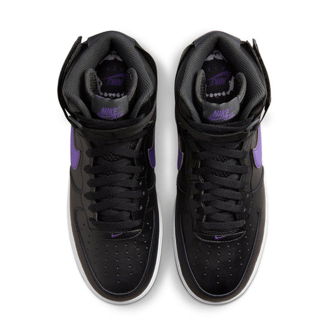 Nike Air Force 1 High '07 LV8 Hoops 'Black Purple'- Streetwear Fashion - helmiss.com