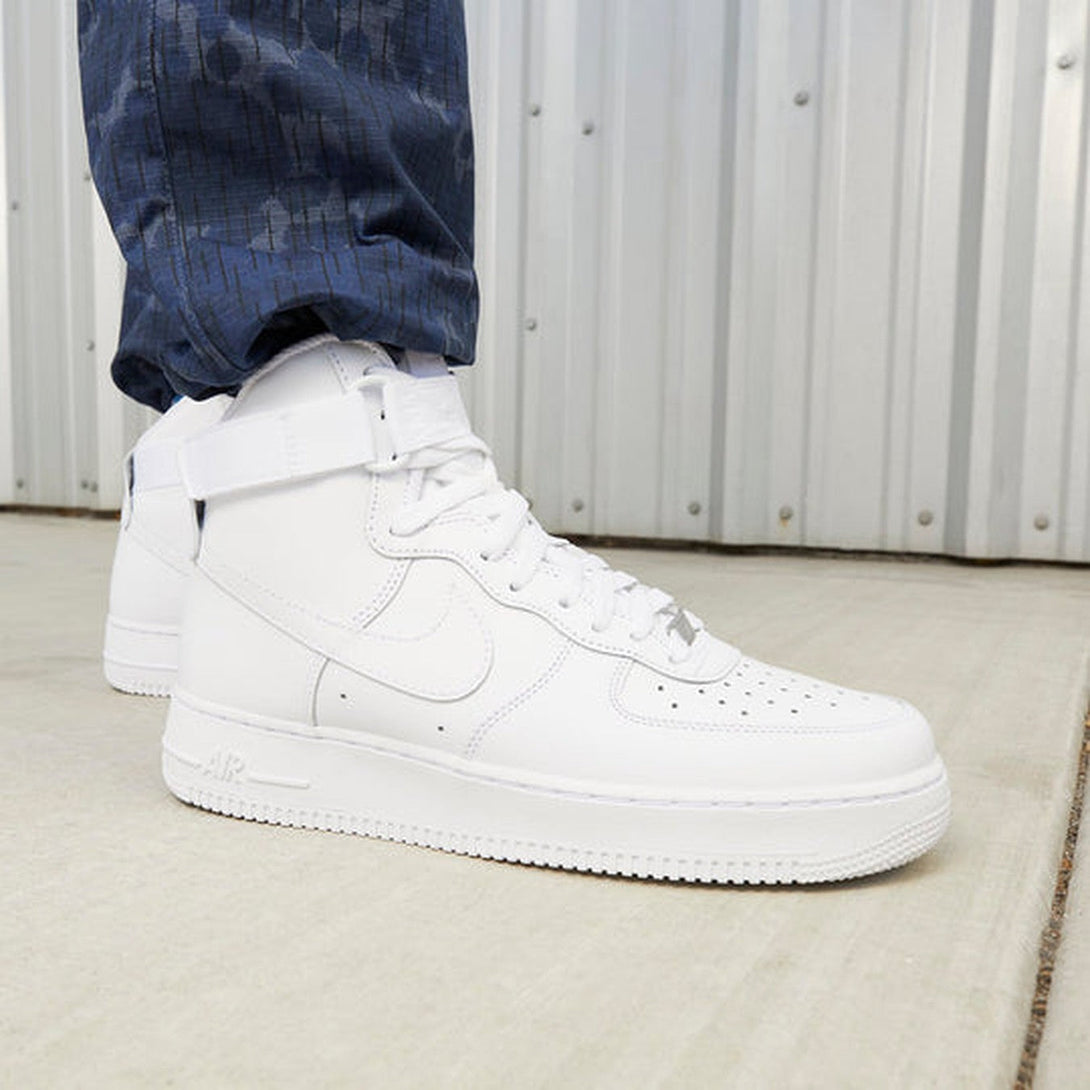 Nike Air Force 1 High '07 'Triple White'- Streetwear Fashion - helmiss.com