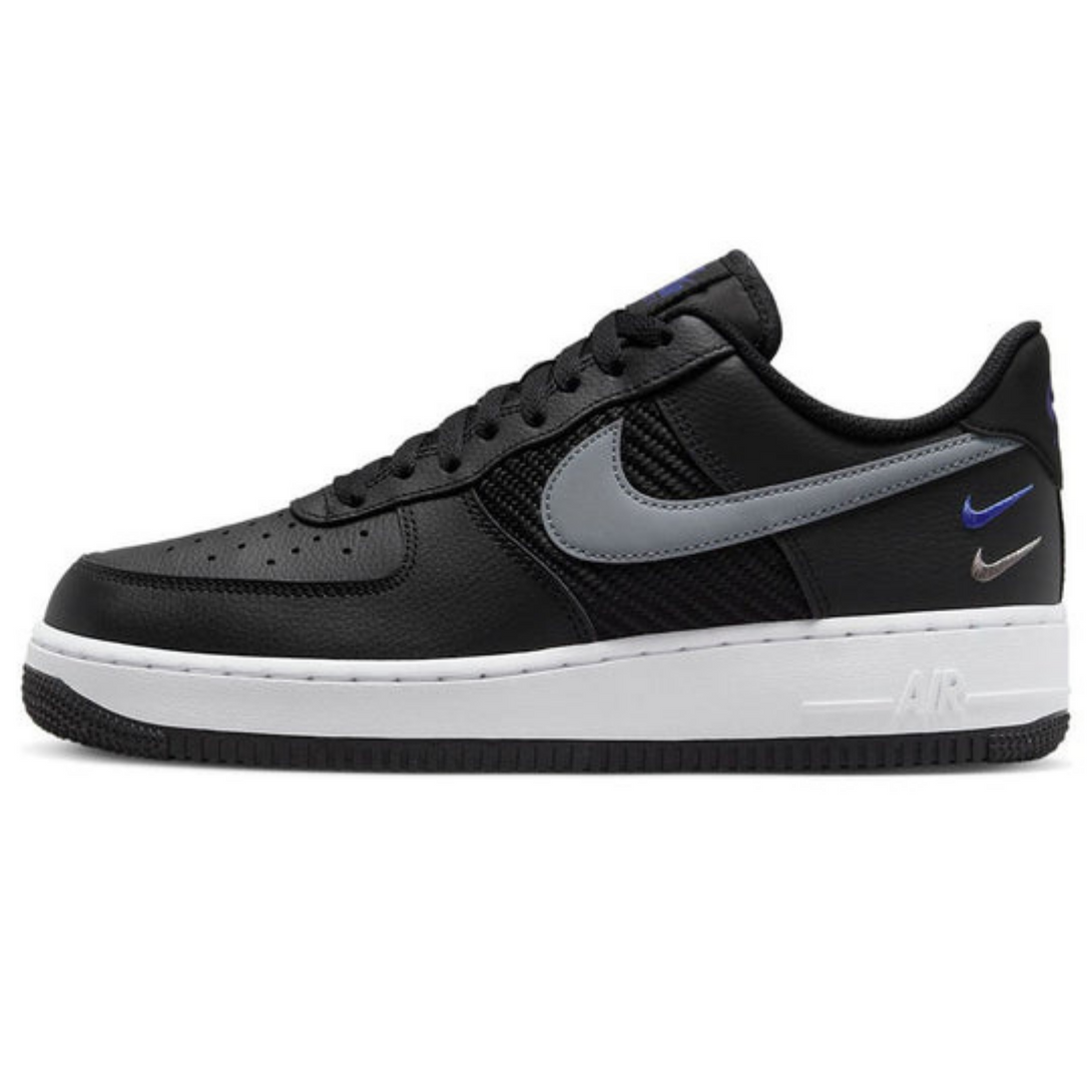 Nike Air Force 1 Low '07 'Double Swoosh Black Racer Blue'- Streetwear Fashion - helmiss.com