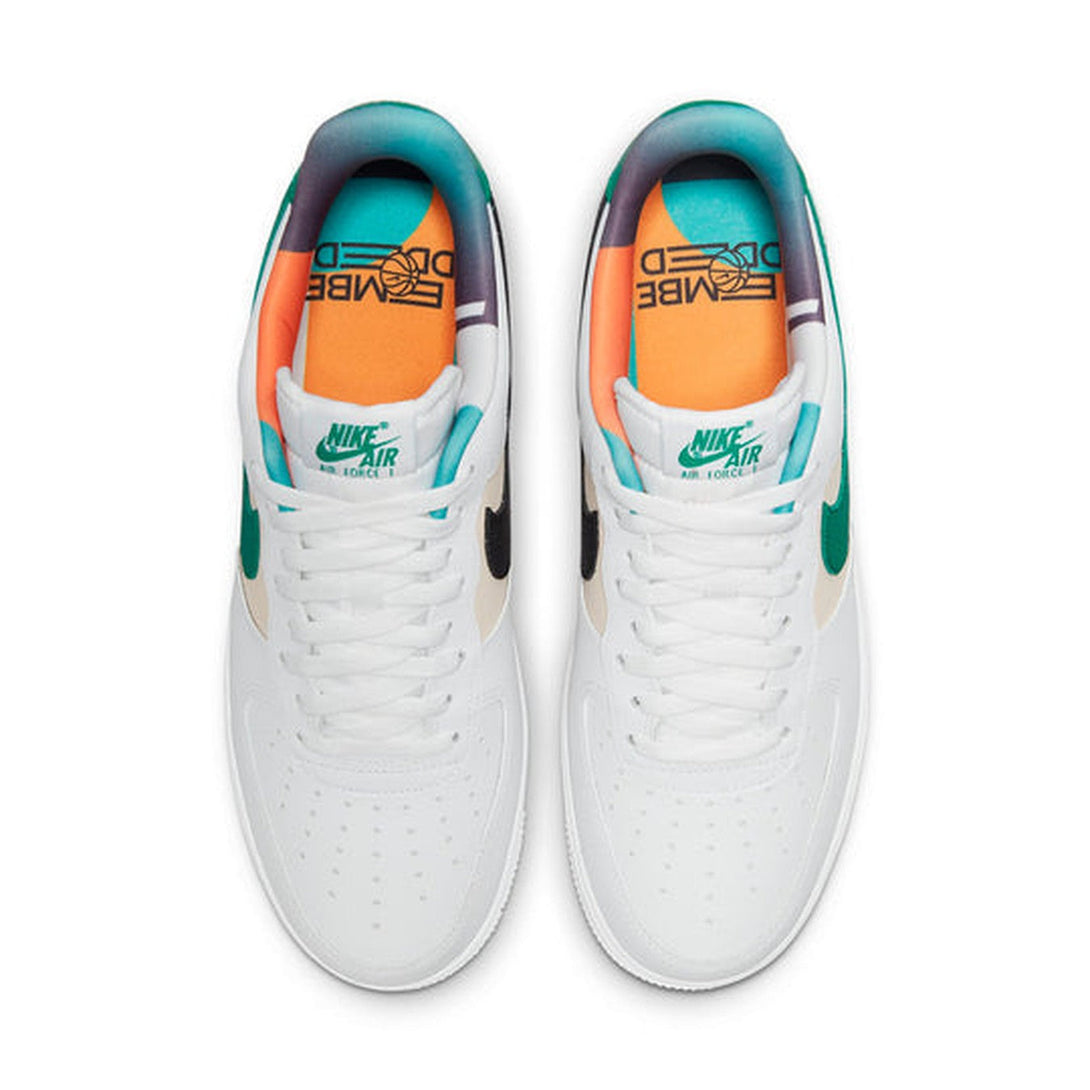 Nike Air Force 1 Low '07 LV8 EMB 'White Malachite'- Streetwear Fashion - helmiss.com