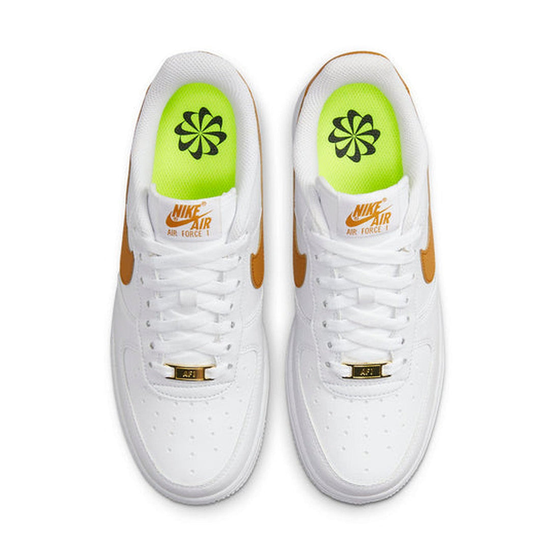 Nike Air Force 1 Low '07 Next Nature 'White Gold Suede'- Streetwear Fashion - helmiss.com