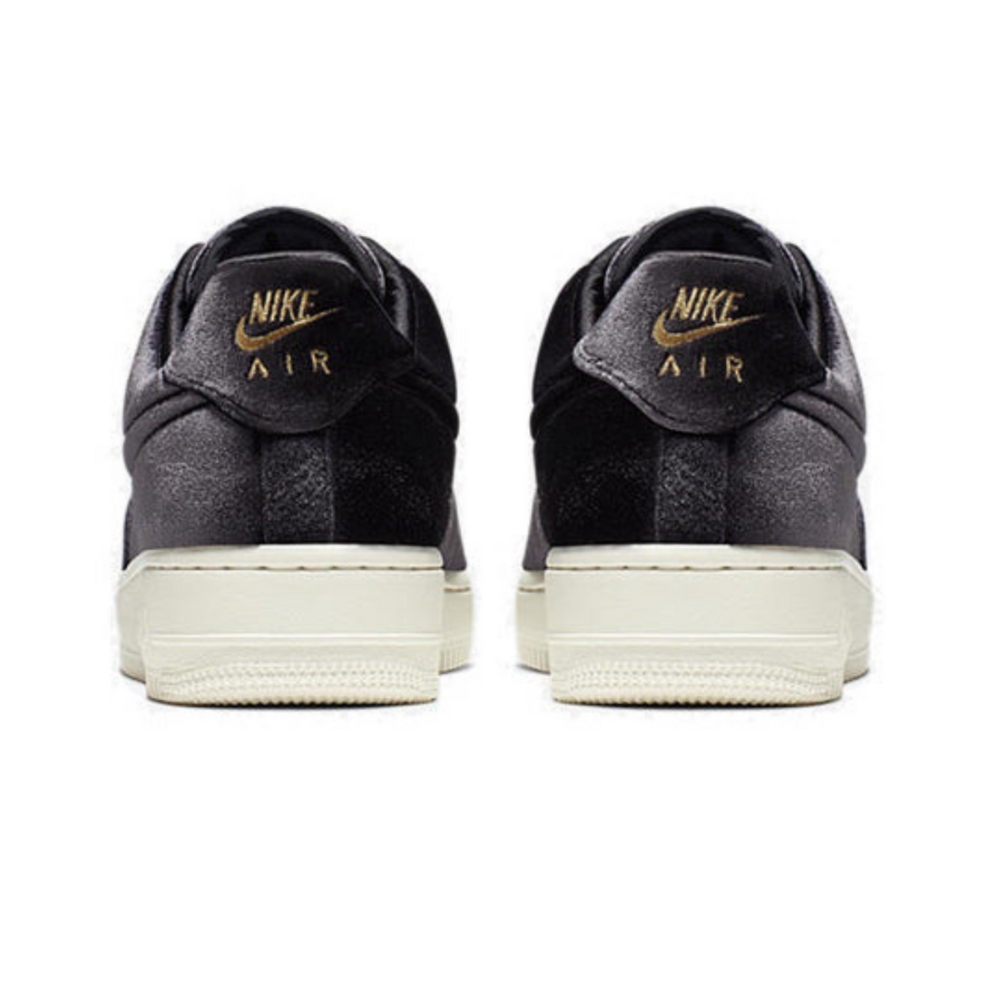 Nike Air Force 1 Low '07 Premium 'Black Velour'- Streetwear Fashion - helmiss.com