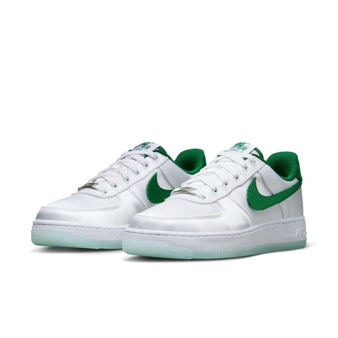 Nike Air Force 1 Low '07 'Satin' White Pine Green- Streetwear Fashion - helmiss.com