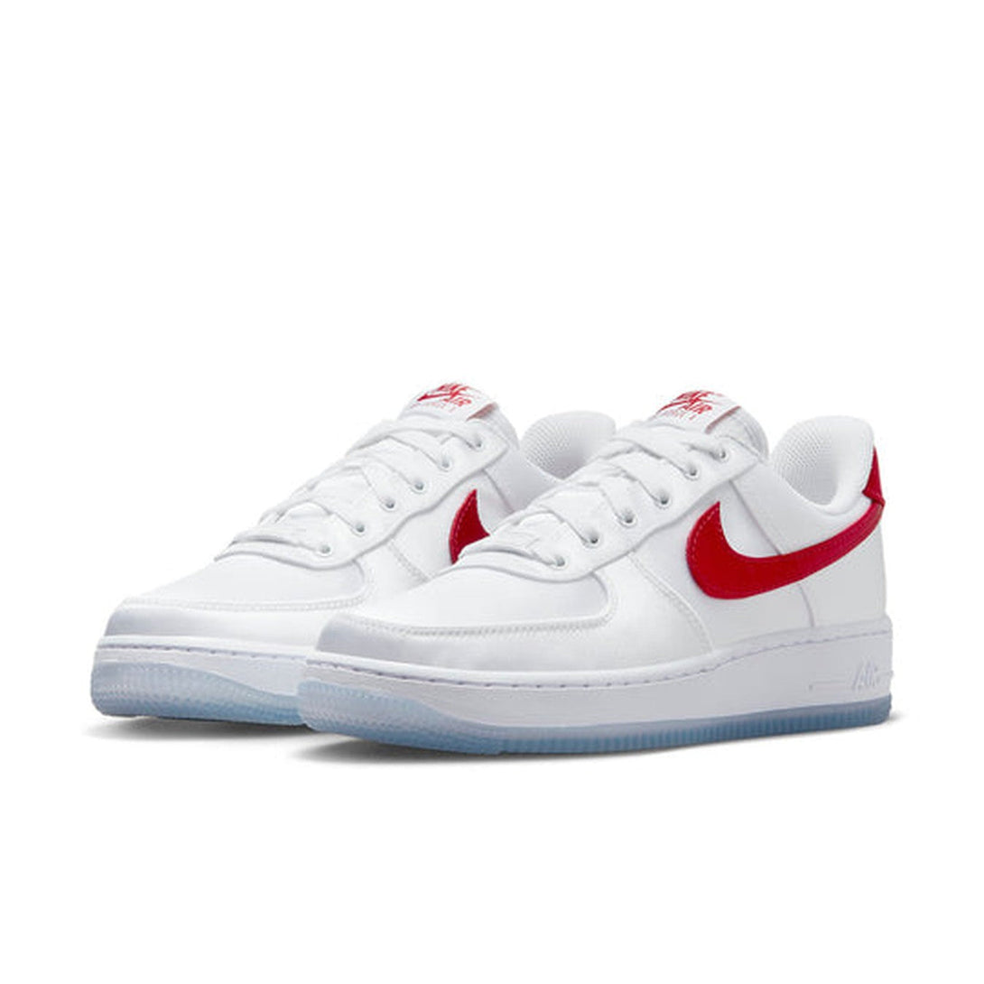 Nike Air Force 1 Low '07 'Satin White Varsity Red'- Streetwear Fashion - helmiss.com