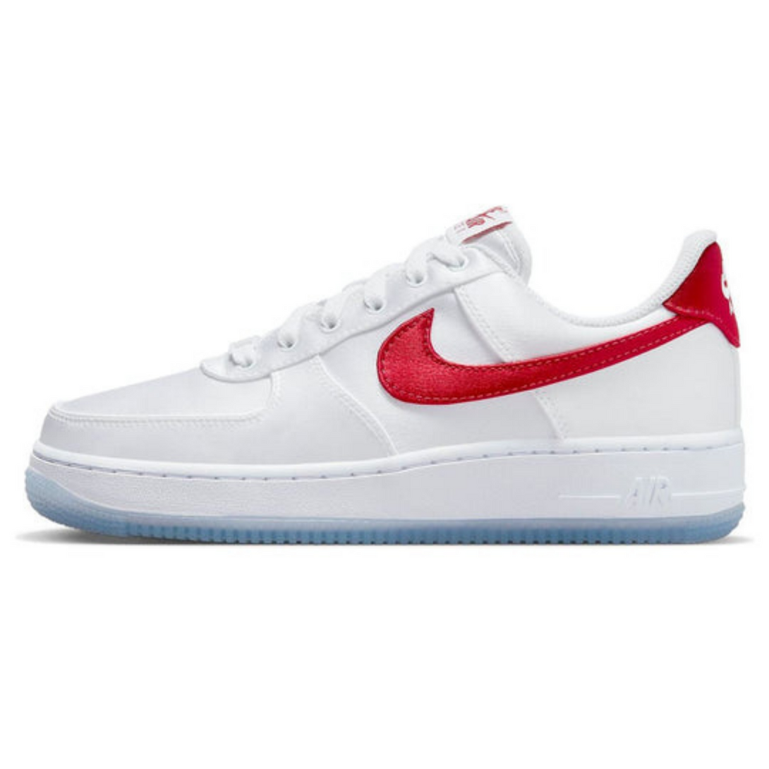 Nike Air Force 1 Low '07 'Satin White Varsity Red'- Streetwear Fashion - helmiss.com