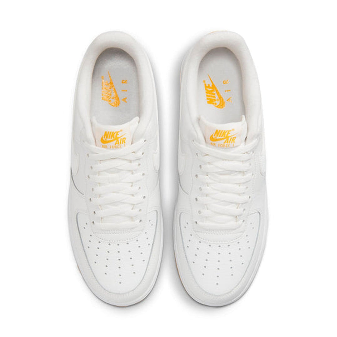 Nike Air Force 1 Low '07 'White University Gold Gum'- Streetwear Fashion - helmiss.com