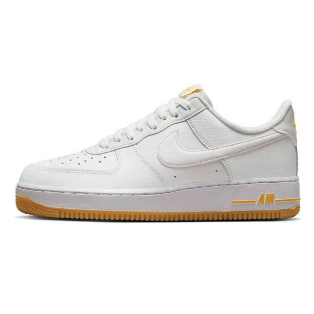 Nike Air Force 1 Low '07 'White University Gold Gum'- Streetwear Fashion - helmiss.com