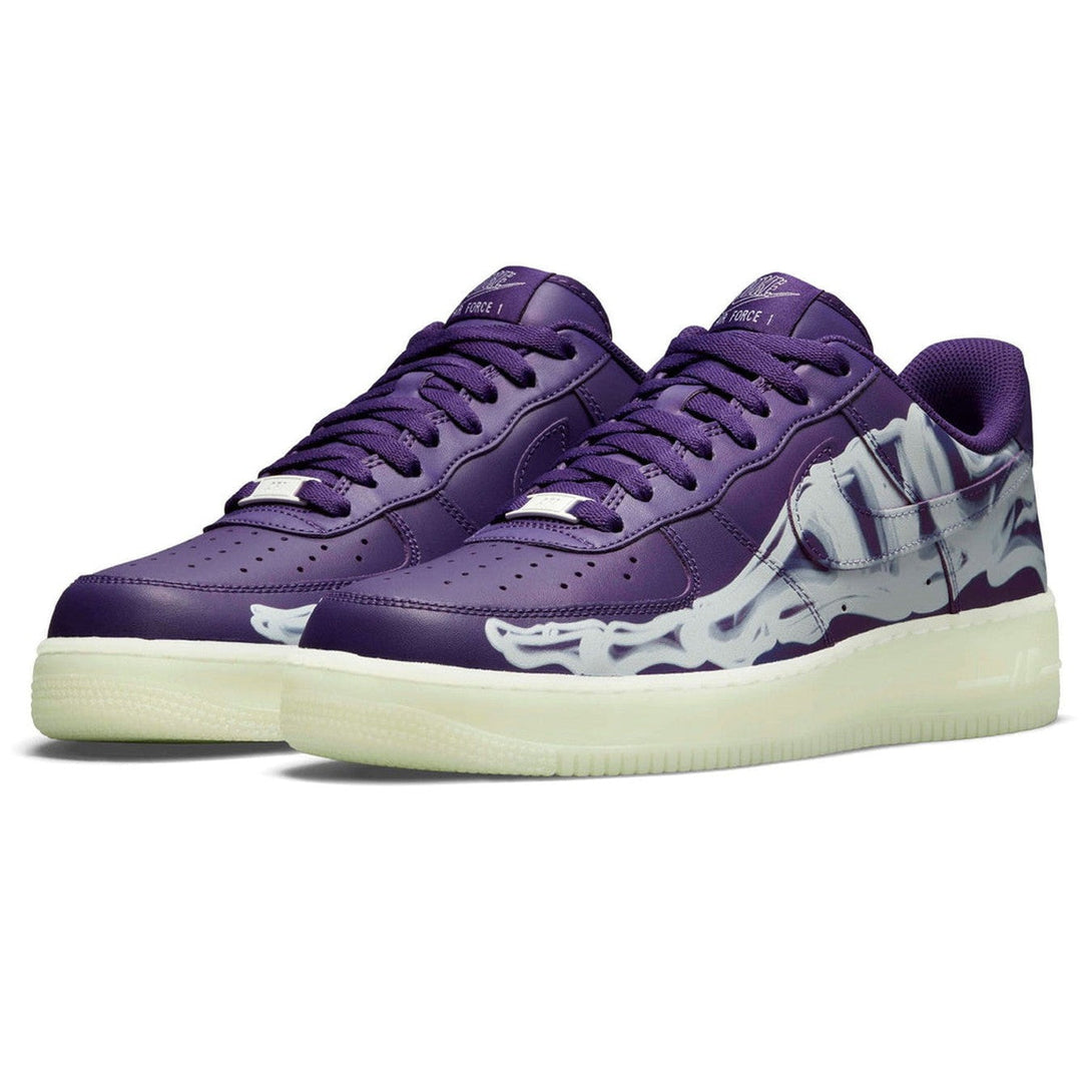 Nike Air Force 1 Low 'Purple Skeleton'- Streetwear Fashion - helmiss.com