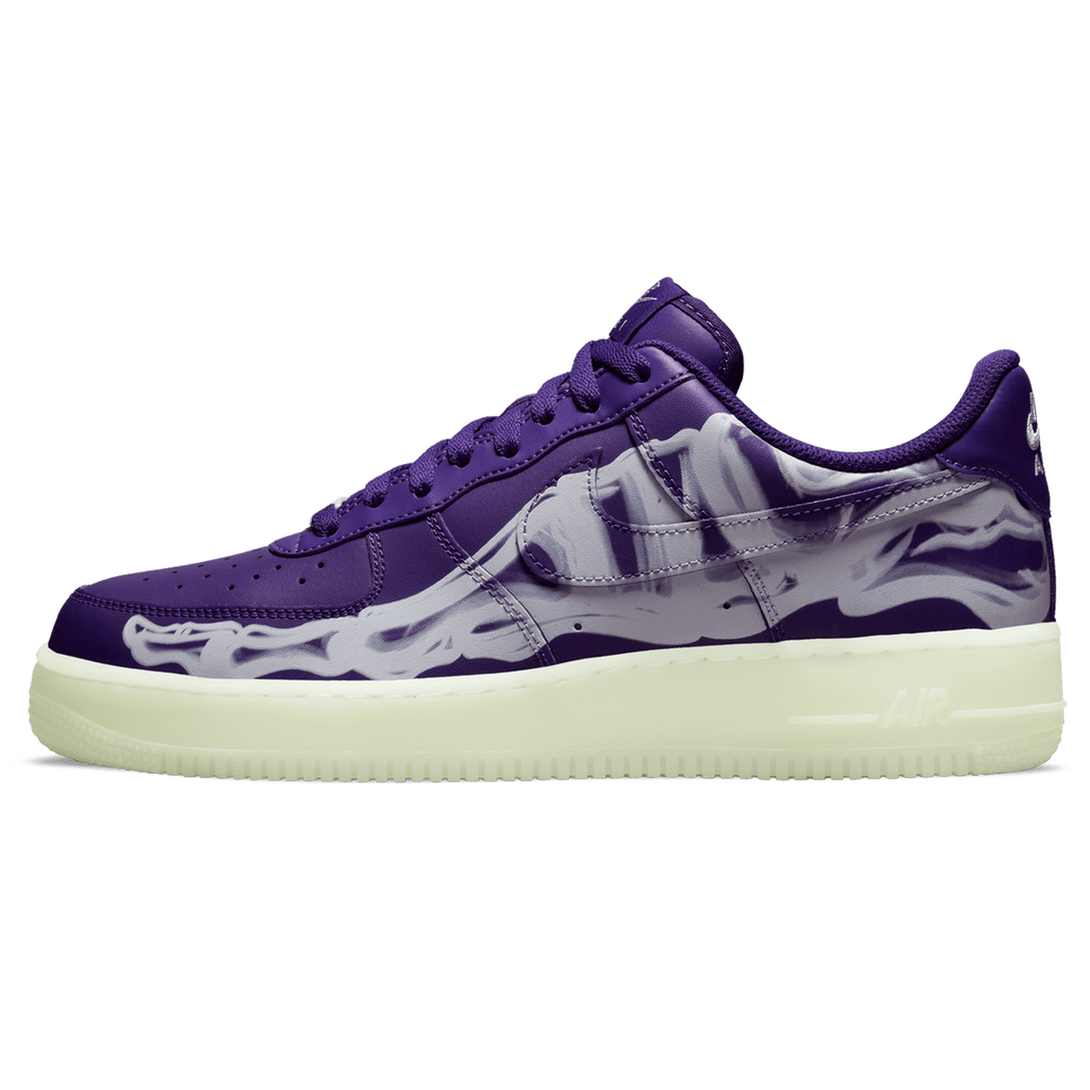 Nike Air Force 1 Low 'Purple Skeleton'- Streetwear Fashion - helmiss.com