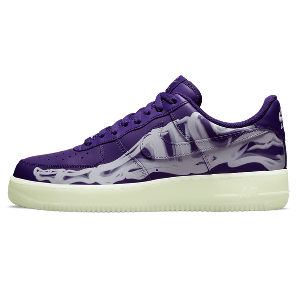 Nike Air Force 1 Low 'Purple Skeleton'- Streetwear Fashion - helmiss.com