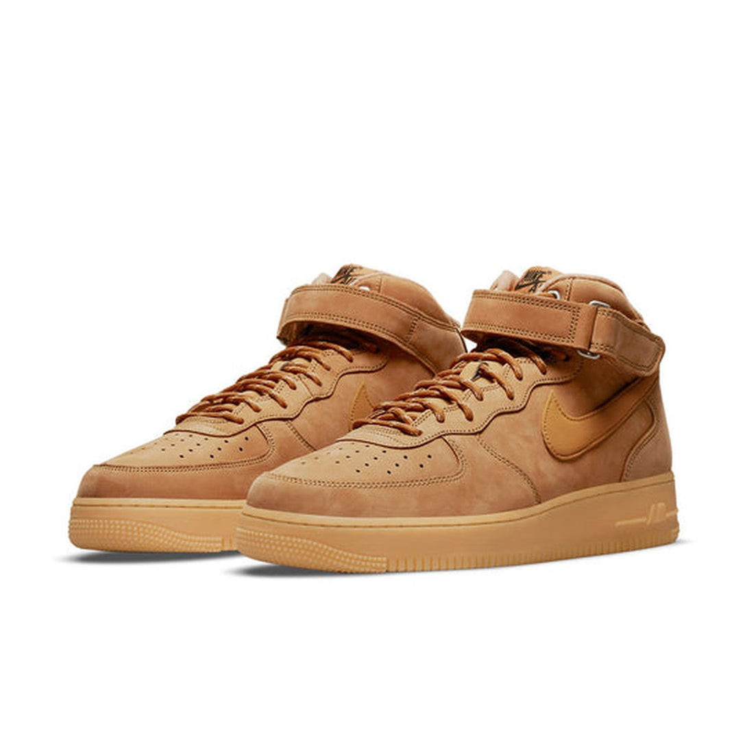 Nike Air Force 1 Mid '07 'Flax'- Streetwear Fashion - helmiss.com