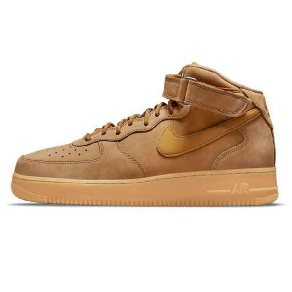 Nike Air Force 1 Mid '07 'Flax'- Streetwear Fashion - helmiss.com