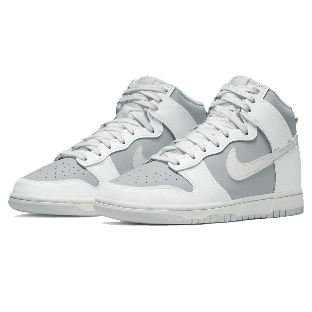 Nike Dunk High Grey White- Streetwear Fashion - helmiss.com