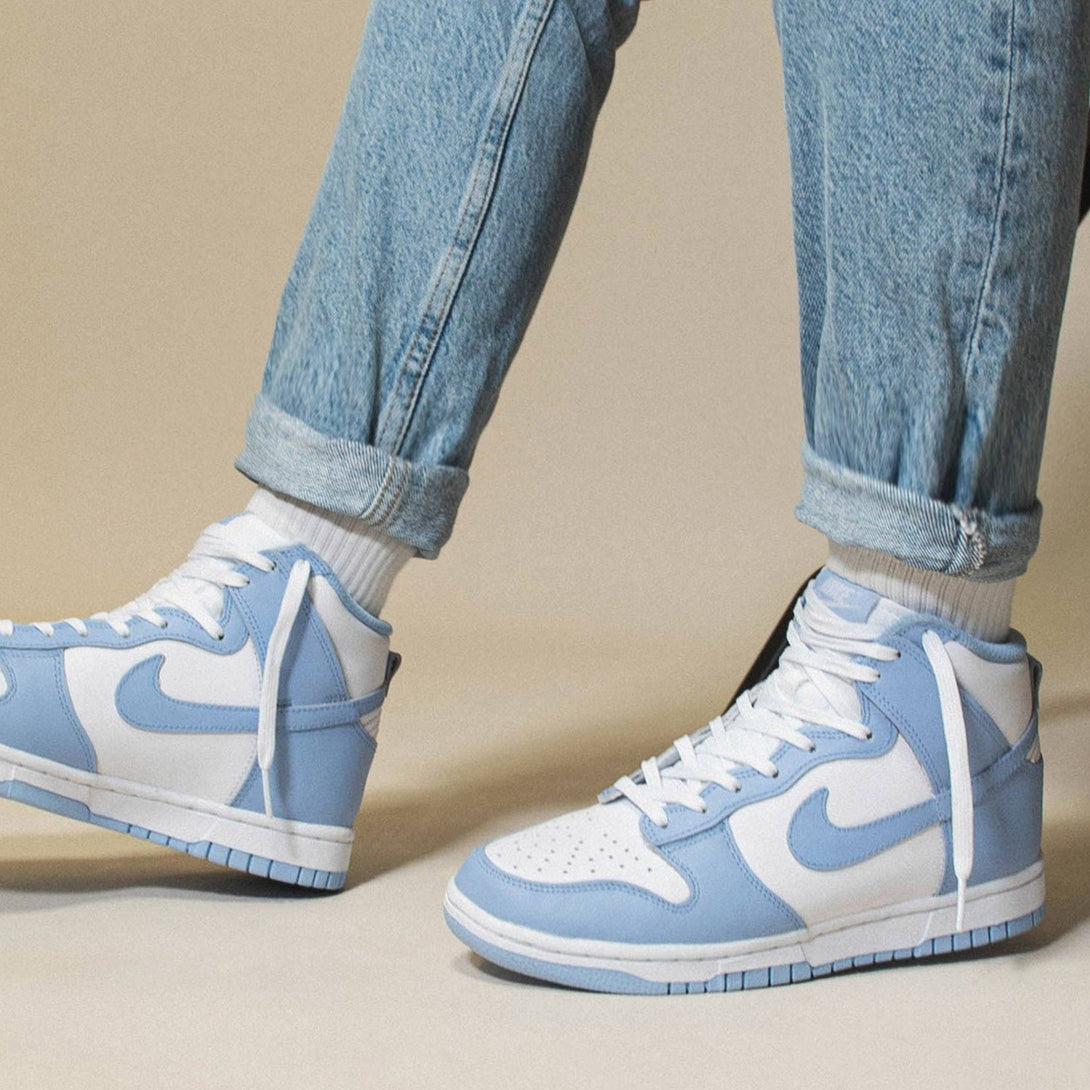 Nike Dunk High Wmns 'Aluminum'- Streetwear Fashion - helmiss.com