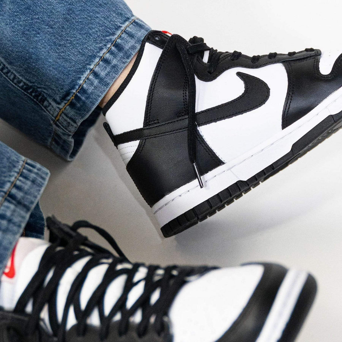 Nike Dunk High Wmns 'Black White'- Streetwear Fashion - helmiss.com