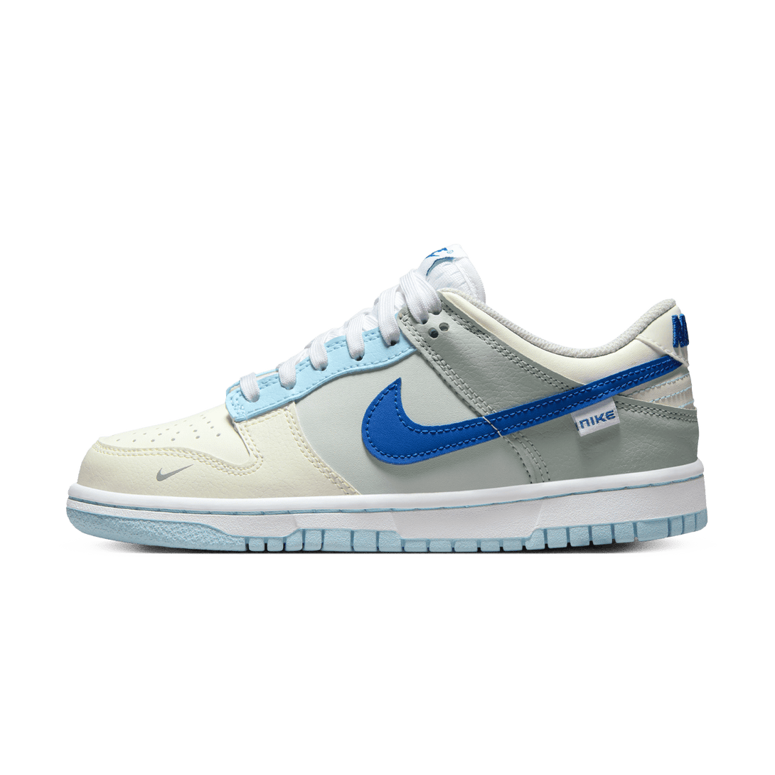 Nike Dunk Low GS 'Just Stitch It - Hyper Royal'- Streetwear Fashion - helmiss.com