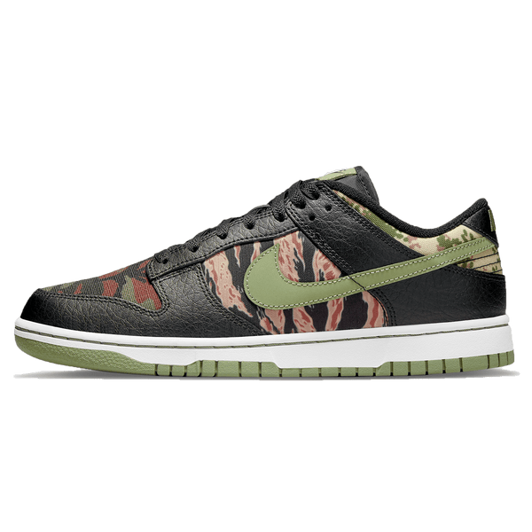 Nike Dunk Low SE 'Black Multi-Camo'- Streetwear Fashion - helmiss.com