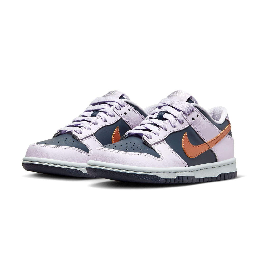 Nike Dunk Low SE GS 'Copper Swoosh'- Streetwear Fashion - helmiss.com