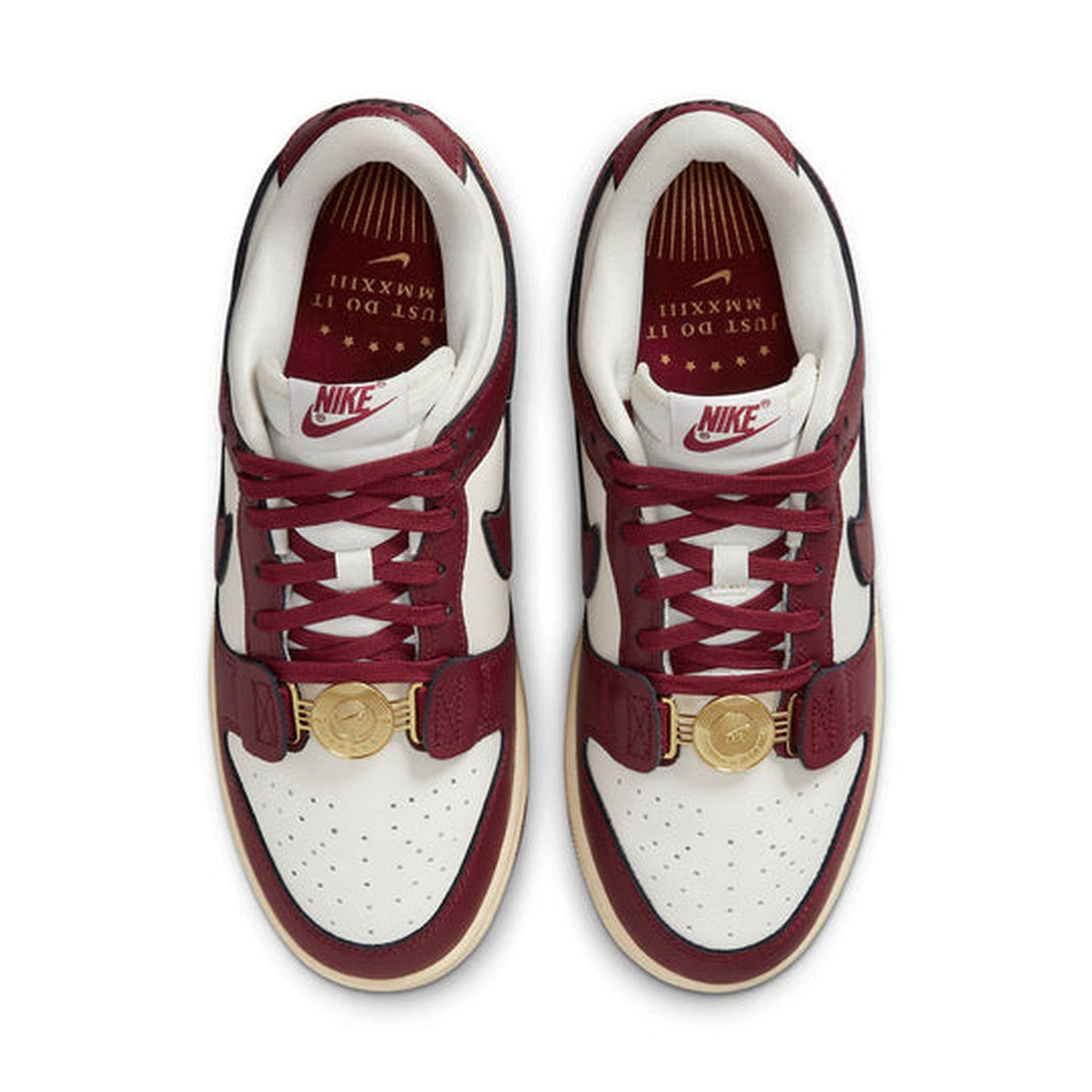 Nike Dunk Low SE 'Just Do It Sail Team Red'- Streetwear Fashion - helmiss.com