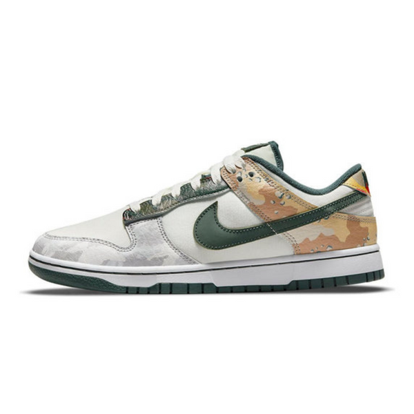 Nike Dunk Low SE 'Sail Multi-Camo'- Streetwear Fashion - helmiss.com