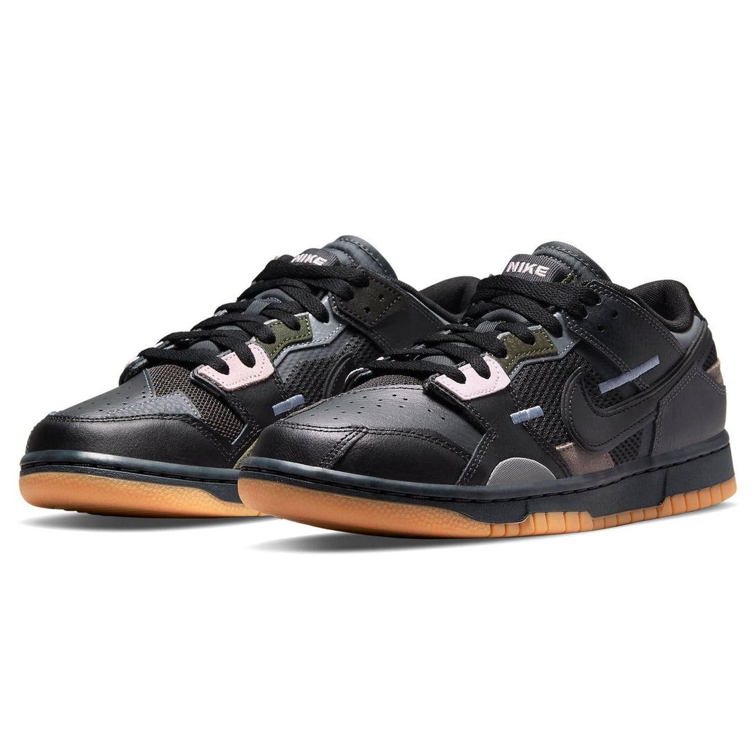 Nike Dunk Low Scrap 'Black'- Streetwear Fashion - helmiss.com