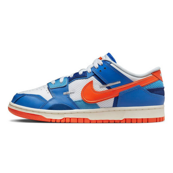 Nike Dunk Low Scrap 'Knicks'- Streetwear Fashion - helmiss.com