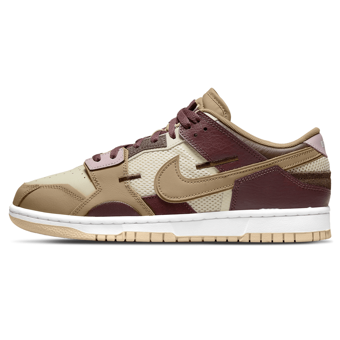 Nike Dunk Low Scrap 'Latte'- Streetwear Fashion - helmiss.com