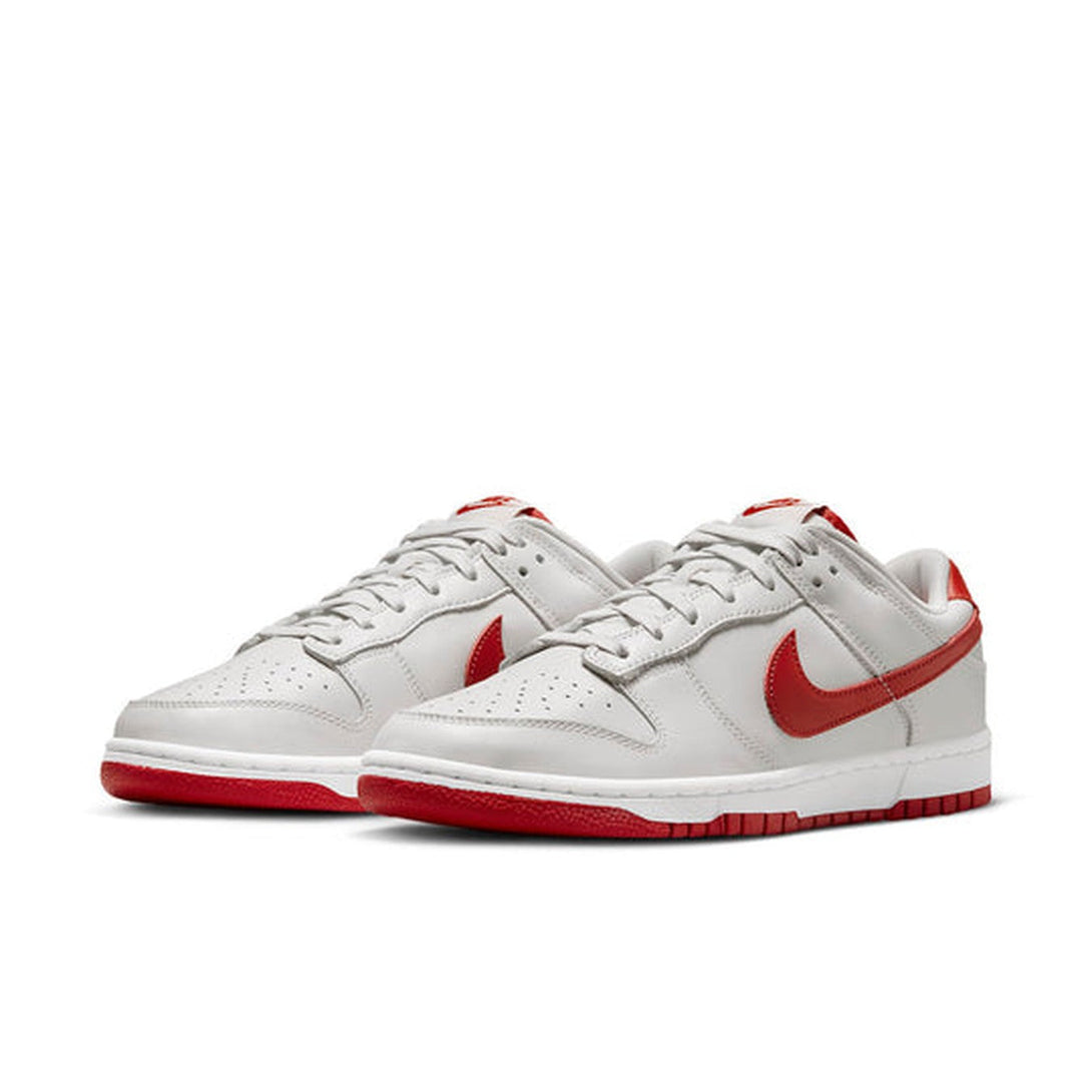 Nike Dunk Low 'Vast Grey Varsity Red'- Streetwear Fashion - helmiss.com