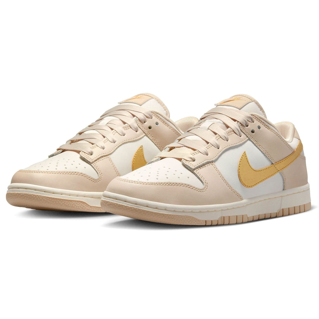 Nike Dunk Low Wmns 'Gold Swoosh'- Streetwear Fashion - helmiss.com