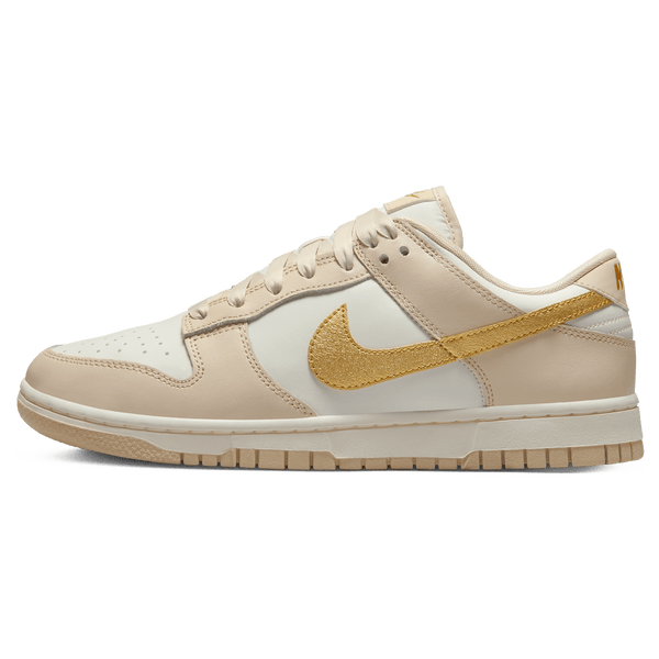 Nike Dunk Low Wmns 'Gold Swoosh'- Streetwear Fashion - helmiss.com