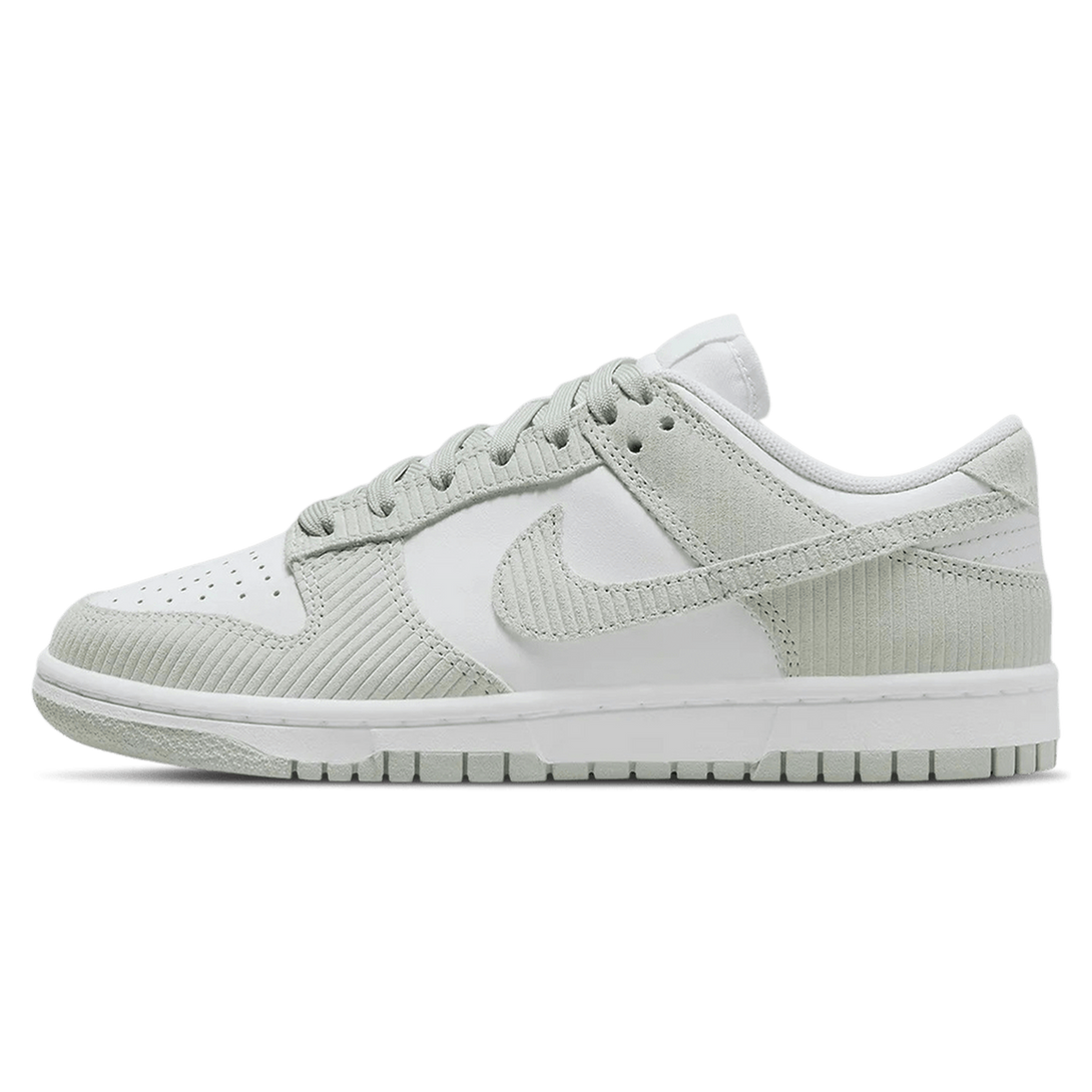 Nike Dunk Low Wmns 'Light Silver Corduroy'- Streetwear Fashion - helmiss.com