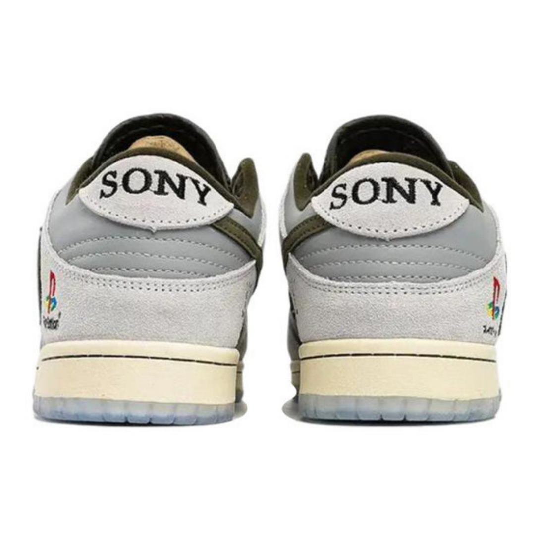 Nike Dunk Low x Travis Scott x PlayStation 'Gray White'- Streetwear Fashion - helmiss.com