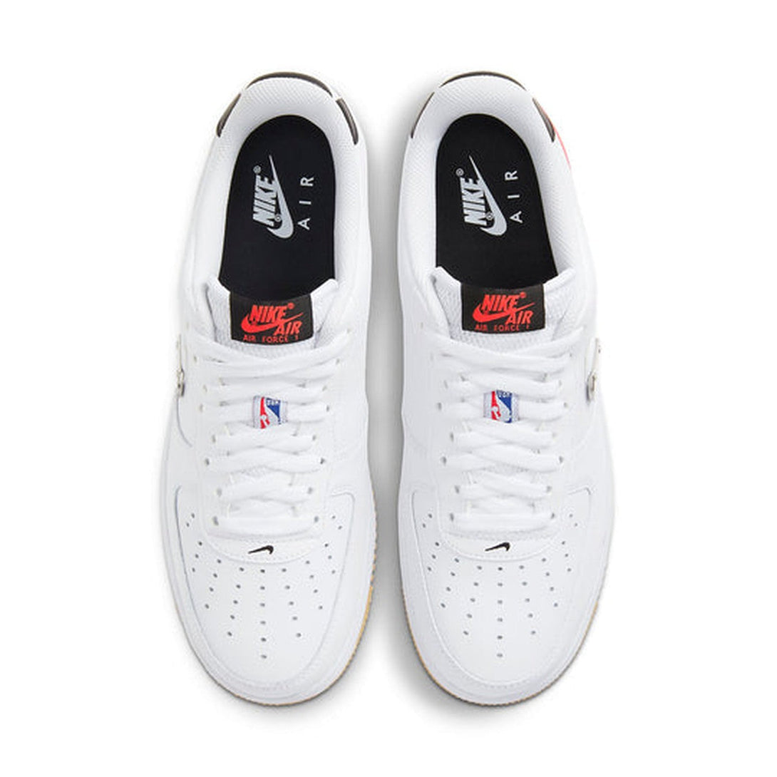 Nike NBA x Air Force 1 '07 LV8 'White Bright Crimson'- Streetwear Fashion - helmiss.com