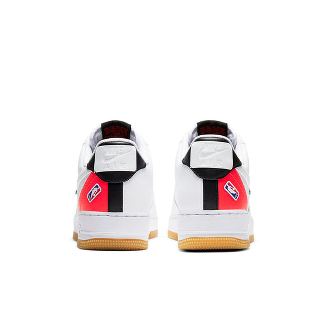 Nike NBA x Air Force 1 '07 LV8 'White Bright Crimson'- Streetwear Fashion - helmiss.com