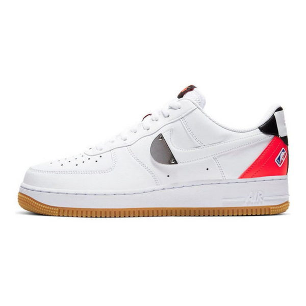 Nike NBA x Air Force 1 '07 LV8 'White Bright Crimson'- Streetwear Fashion - helmiss.com