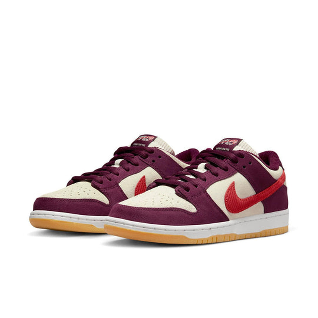 Nike SB Dunk Low 'Summit White Barely Rose University Red'- Streetwear Fashion - helmiss.com