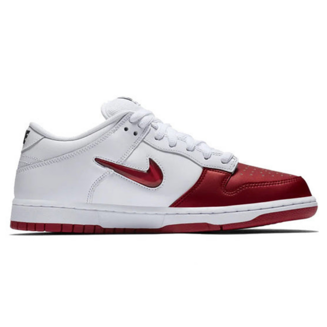 Nike x Supreme SB Dunk Low 'Varsity Red'- Streetwear Fashion - helmiss.com