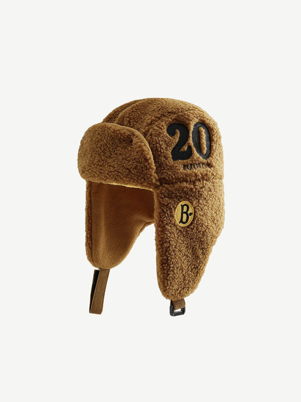 Number 20 Embroidered Sherpa Hat- Streetwear Fashion - helmiss.com