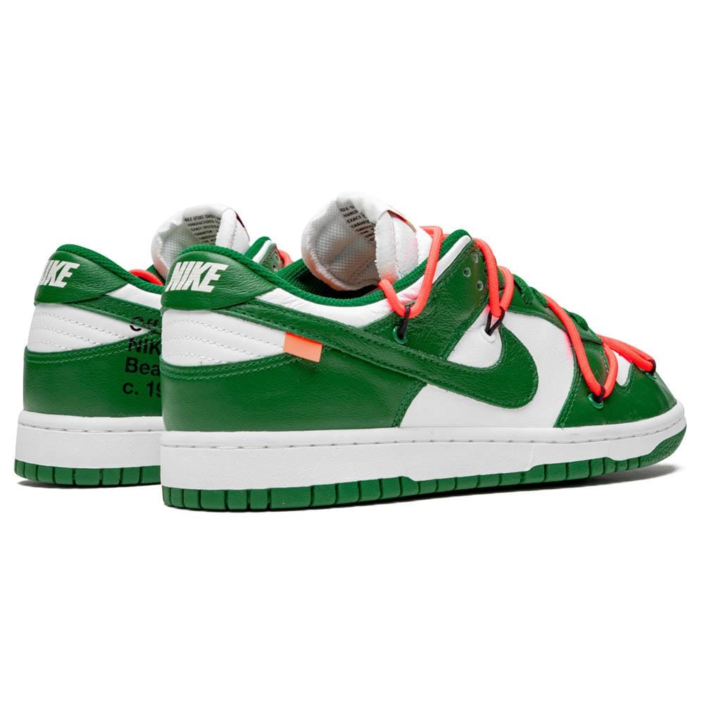 OFF-WHITE x Nike Dunk Low 'Pine Green'- Streetwear Fashion - helmiss.com