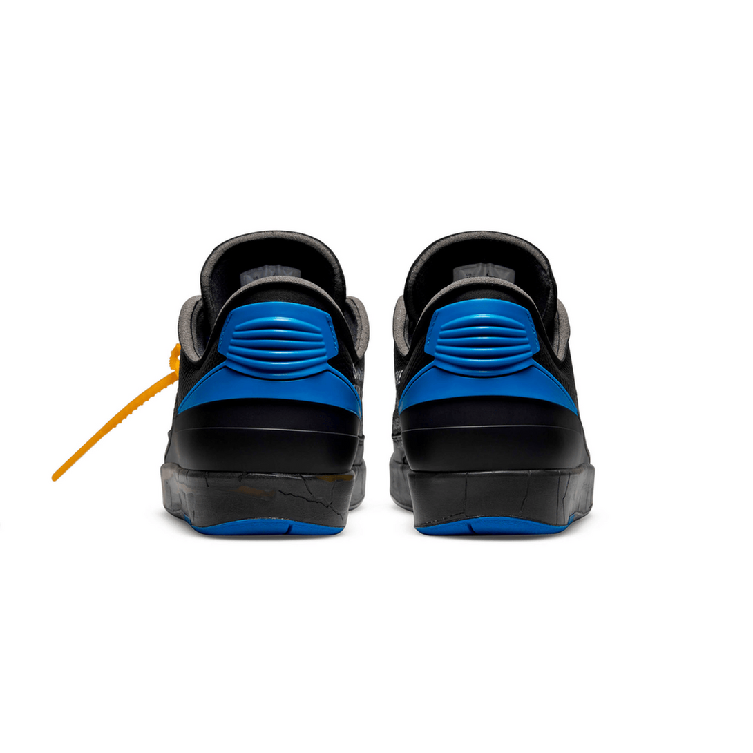 Off-White x Air Jordan 2 Retro Low SP 'Black Varsity Royal'- Streetwear Fashion - helmiss.com